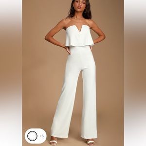 Lulu’s bridal jumpsuit🤍💍✨